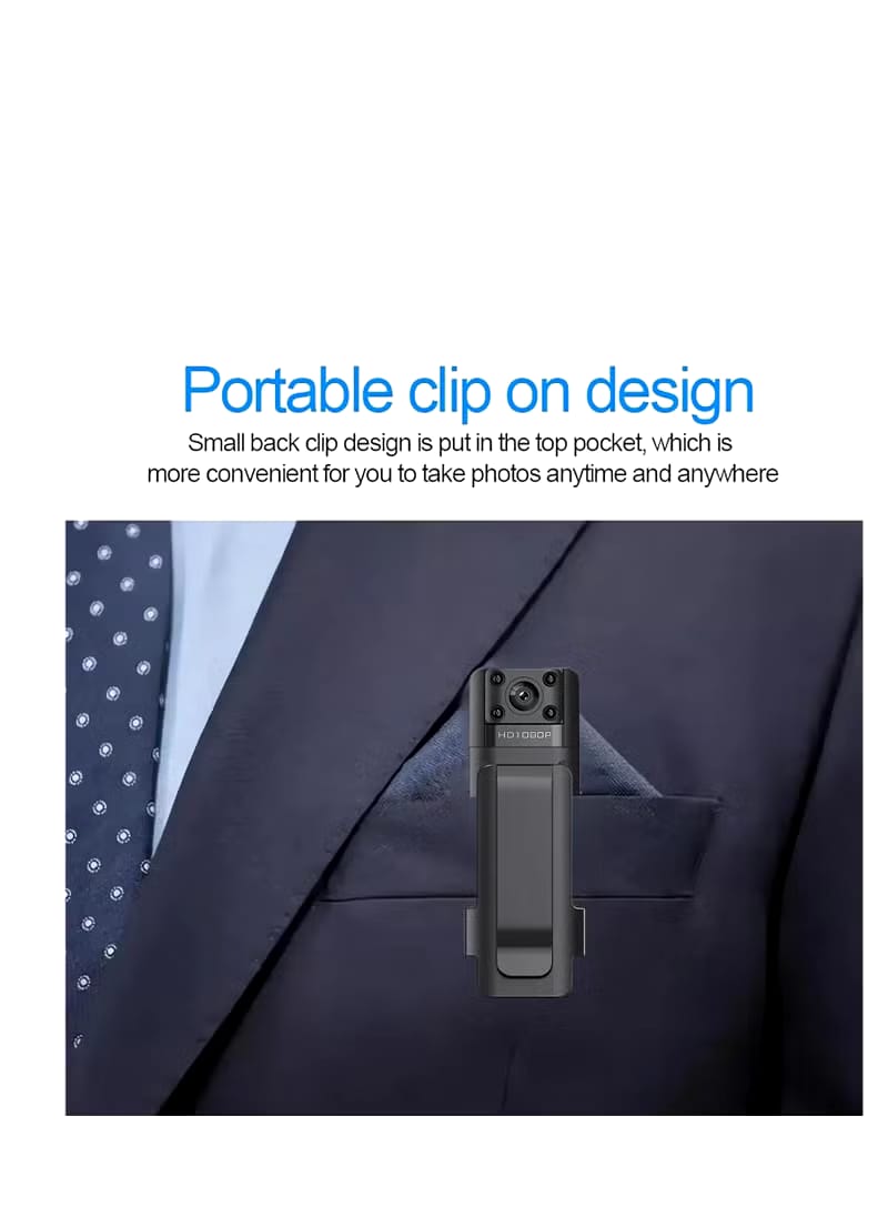 Body Mounted Camera - pocket Camera (كاميرا مثبتة على الجسم كاميرا  جيب)
