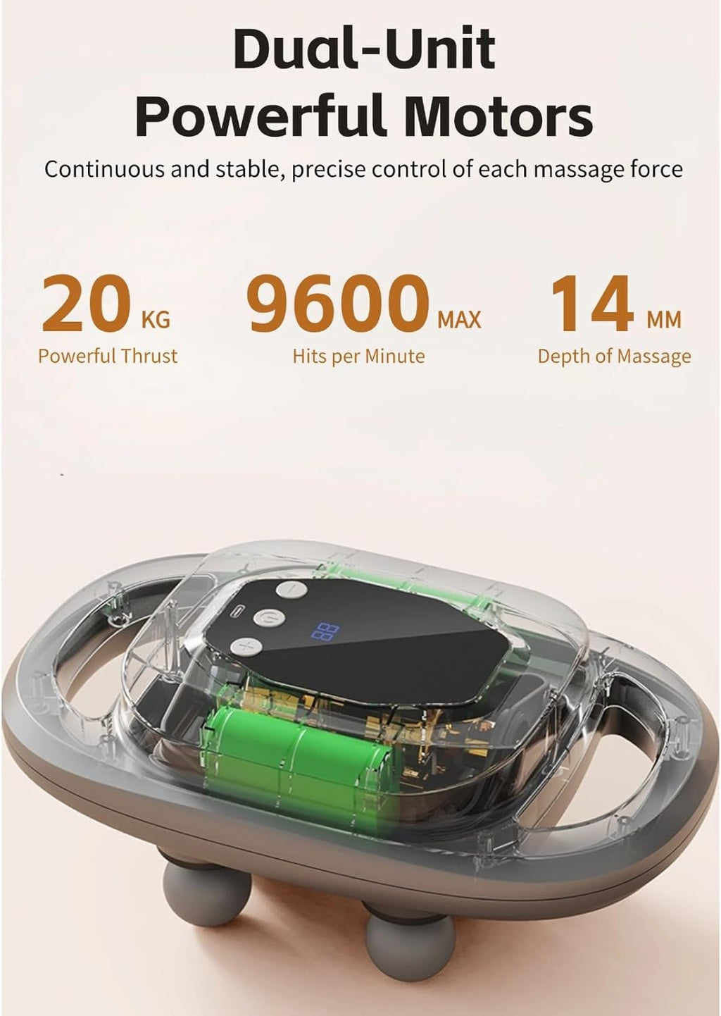 6-Head Deep Tissue Massage Gun  (مسدس تدليك عميق للأنسجة بستة رؤوس)